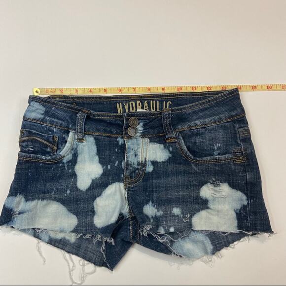 Hydraulic Custom Bleached Distressed Shorts Sz 3 - Picture 4 of 6